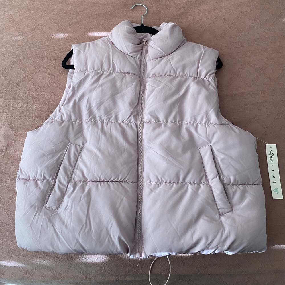 Almost Famous Pink Puffer Vest